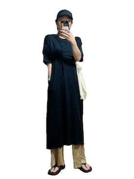 鈴木すうこさんの「ジオメトリックニットパンツ（TODAYFUL | トゥデイフル）」を使ったコーディネート