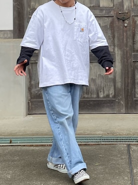 「VANS(バンズ)のアイテム」を使った、O'n U160さん(メンズ・155cm)の春コーディネート