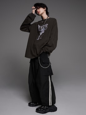 犬飼京 inukai keiさんの「LOGO BOXER PANTS 【3 pieces】」を使ったコーディネート