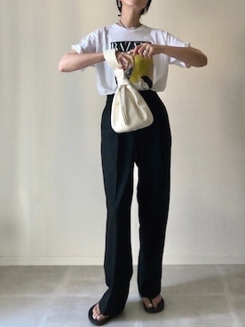 「OOFOS(ウーフォス)のアイテム」を使った、B.さん(レディース・167cm)の夏コーディネート