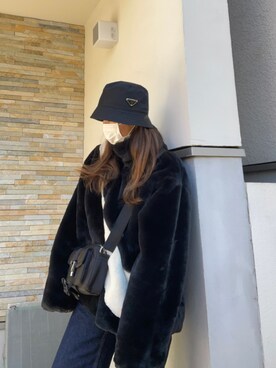 「NIKE(ナイキ)のアイテム(その他アウター)」を使った、natsuno.さん(レディース・156cm)の冬コーディネート