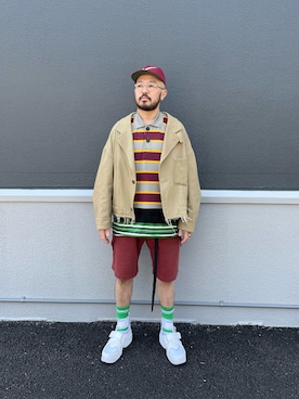 「NIKE(ナイキ)のアイテム(キャップ)」を使った、FUNAさん(メンズ・169cm・30代)の春コーディネート
