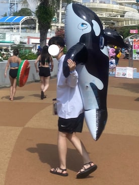 「NIKE(ナイキ)のアイテム(水着/着物・浴衣)」を使った、夏生まれさん(レディース・167cm)の秋コーディネート