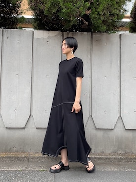 「UN3D.(アンスリード)のアイテム(アクセサリー)」を使った、IKUEさん(レディース・168cm)の春コーディネート