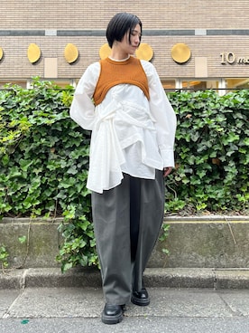 「UN3D.(アンスリード)のアイテム(アクセサリー)」を使った、IKUEさん(レディース・168cm)の夏コーディネート