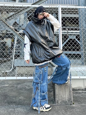 Never mind the XU / Chikashitsu+さん(レディース・166cm)の冬コーディネート