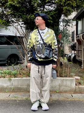 「NIKE(ナイキ)のアイテム(帽子)」を使った、4U♾1984さん(メンズ・170cm・40代)の冬コーディネート