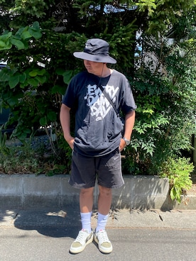 「NIKE(ナイキ)のアイテム(トップス)」を使った、4U♾1984さん(メンズ・170cm・40代)の夏コーディネート
