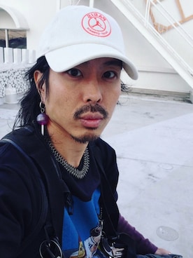 「NIKE(ナイキ)のアイテム(キャップ)」を使った、Royさん(メンズ・162cm)の春コーディネート