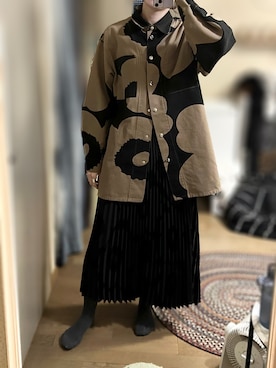 ゆさんの「Unikko / CLASSICS Kyllikki skirt（marimekko | マリメッコ）」を使ったコーディネート
