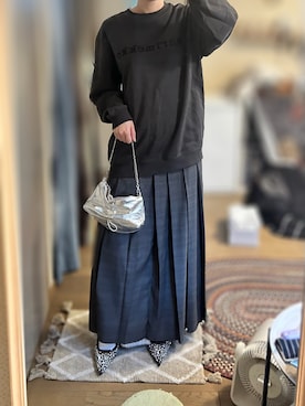 ゆさんの「【kioski】Loisto Logo sweatshirt（marimekko | マリメッコ）」を使ったコーディネート