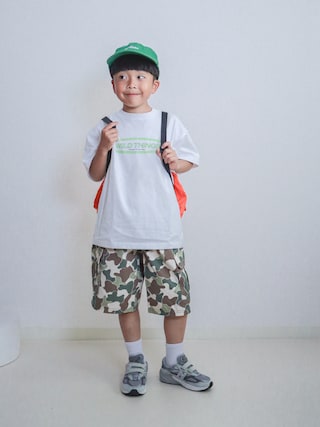 「NEW BALANCE(ニューバランス)の《New Balance》LAS55656(ソックス/靴下)」を使った、ma-kunさん(キッズ・120cm)の春コーディネート