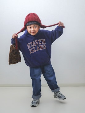 ma-kunさんの「【リンク】4色2柄カレッジフーディー（F.O.KIDS | エフオーキッズ）」を使ったコーディネート