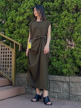「UN3D.(アンスリード)のアイテム(財布)」を使った、RINKAさん(レディース・170cm)の春コーディネート