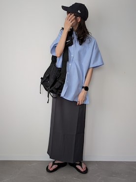 「OOFOS(ウーフォス)のアイテム」を使った、HALさん(レディース・162cm)の夏コーディネート