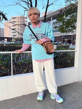 「SPINNS(スピンズ)のアイテム(シャツ/ブラウス)」を使った、KAKUTOさん(メンズ・165cm)の春コーディネート
