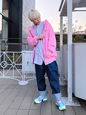 「SPINNS(スピンズ)のアイテム(シャツ/ブラウス)」を使った、KAKUTOさん(メンズ・165cm)の冬コーディネート