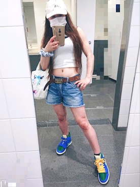 「NIKE(ナイキ)のアイテム(スニーカー)」を使った、itsuka&Tさん(レディース・150cm)の夏コーディネート