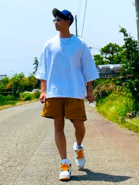 「NIKE(ナイキ)のアイテム(スニーカー)」を使った、nobutanchinさん(メンズ・173cm)の夏コーディネート