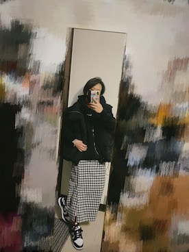 「NIKE(ナイキ)のアイテム(パーカー)」を使った、Chenさん(レディース・150cm)の冬コーディネート