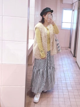kaorin☆さんの「EASY PAPER CASQUETTE/イージーペーパーキャスケット（AZUL by moussy | アズールバイマウジー）」を使ったコーディネート