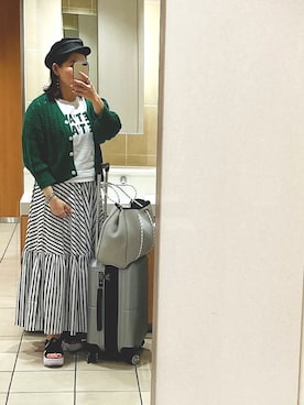 kaorin☆さんの「EASY PAPER CASQUETTE/イージーペーパーキャスケット（AZUL by moussy | アズールバイマウジー）」を使ったコーディネート