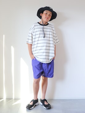 「NIKE(ナイキ)のアイテム」を使った、KISA / SANAさん(キッズ・148cm)の夏コーディネート