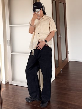 「NIKE(ナイキ)のアイテム(帽子)」を使った、 風早ゆうたさん(メンズ・184cm)の春コーディネート