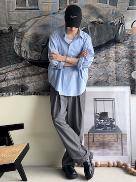 「NIKE(ナイキ)のアイテム(帽子)」を使った、 風早ゆうたさん(メンズ・184cm)の夏コーディネート