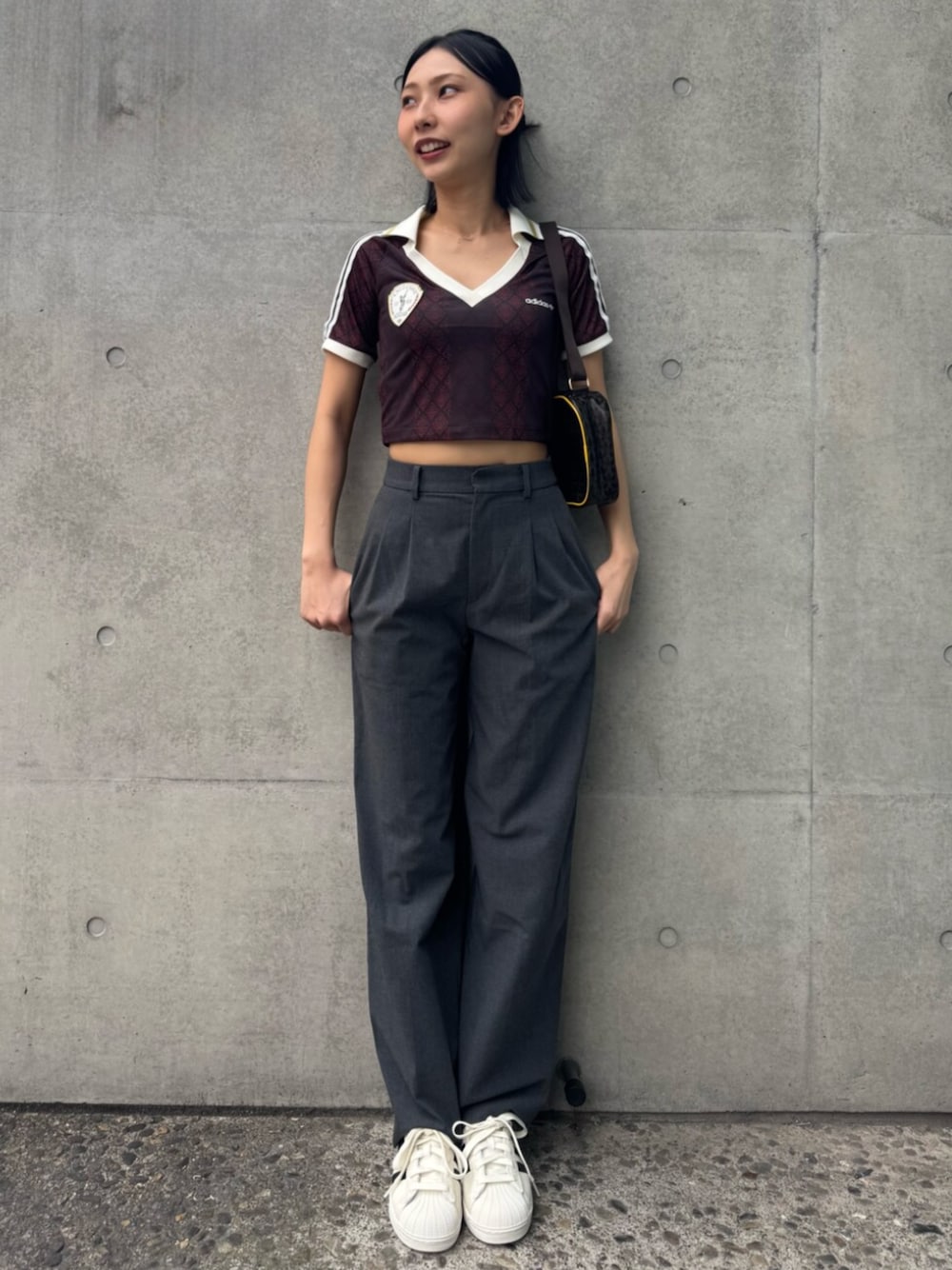 KAさんの「アディダス オリジナルス レトロ スポーツ クリケット インスパイアード ジャージー / アディダスオリジナルス adidas Originals（adidas）」を使ったコーディネートの1枚目の写真