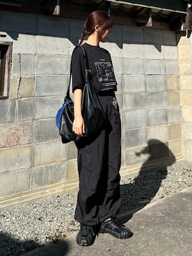 sor_aroomさんの「4 pattern assort graphic Tee/４パターンアソートグラフィックT」を使ったコーディネート