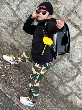 monstermamaさんの（XLARGE KIDS | エクストララージキッズ）を使ったコーディネート