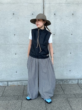 「NIKE(ナイキ)のアイテム(その他アウター)」を使った、mahhiiさん(レディース・162cm)の夏コーディネート