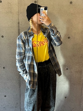 「NIKE(ナイキ)のアイテム(ニットキャップ/ビーニー)」を使った、Rei_00さん(レディース・155cm)の秋コーディネート