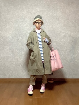 なお なお。さんの（JINS | ジンズ）を使ったコーディネート