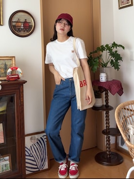 「VANS(バンズ)のアイテム(スニーカー)」を使った、おはなさん(レディース・168cm)の春コーディネート