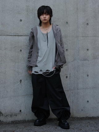 「GRANCY(グランシー)の【GRANCY】Vintage Fade Open-collar Shirt / ヴィンテージフェードオープンカラーシャツ(シャツ/ブラウス)」を使った、 TAKATOさん(メンズ・172cm)の春コーディネート