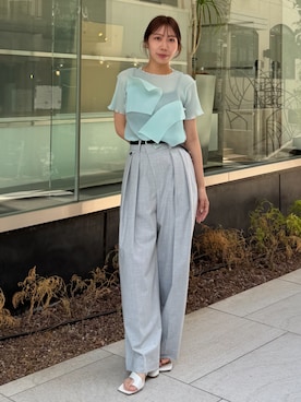 「STUDIOUS(ステュディオス)のアイテム」を使った、STUDIOUS STAFFさん(レディース・155cm)の春コーディネート