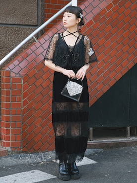 「STUDIOUS(ステュディオス)のアイテム(シューズ)」を使った、STUDIOUS STAFFさん(レディース・156cm)の春コーディネート