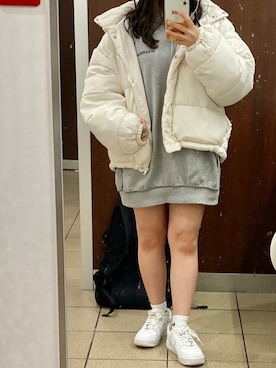 「NIKE(ナイキ)のアイテム(ソックス/靴下)」を使った、hito🌼さん(レディース・147cm)の秋コーディネート