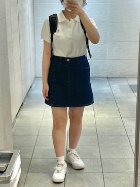 「NIKE(ナイキ)のアイテム(ソックス/靴下)」を使った、hito🌼さん(レディース・147cm)の春コーディネート