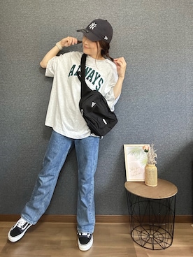 yu.さんの「WEGO/NEWERA Casual Classic」を使ったコーディネート