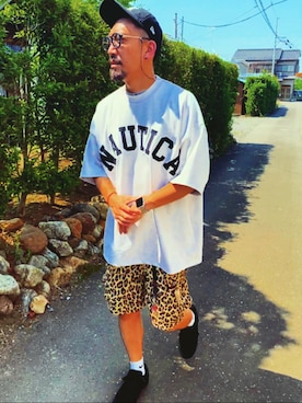 「NIKE(ナイキ)のアイテム(スニーカー)」を使った、SUNさん(メンズ・175cm)の夏コーディネート