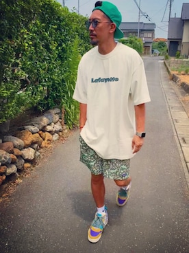 「NIKE(ナイキ)のアイテム(ソックス/靴下)」を使った、SUNさん(メンズ・175cm)の夏コーディネート