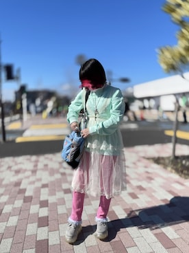 「NIKE(ナイキ)のアイテム(スウェット)」を使った、あかねさん(レディース・147cm)の冬コーディネート