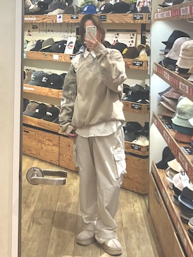 「NIKE(ナイキ)のアイテム(パンツ)」を使った、mmakkiiさん(レディース・162cm)の冬コーディネート