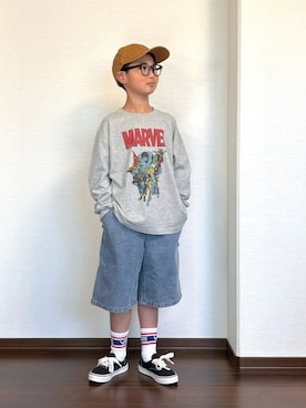 「VANS(バンズ)のアイテム(スニーカー)」を使った、ryoooutaaaさん(キッズ・132cm)の春コーディネート