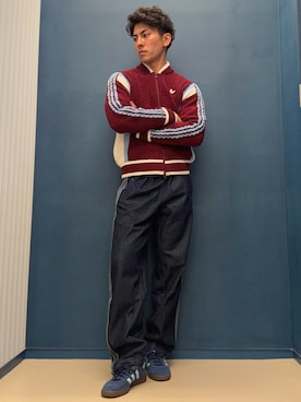 「adidas(アディダス)のアイテム(カーディガン/ボレロ)」を使った、K)さん(メンズ・176cm)の秋コーディネート