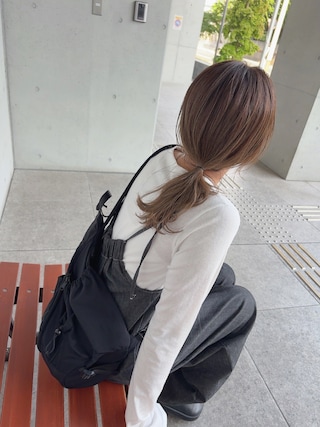 「feepur(フェピュール)のベーシックシアーロンTee(Tシャツ/カットソー)」を使った、kayoさん(レディース・164cm)の春コーディネート