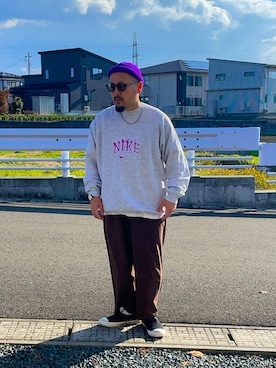 「NIKE(ナイキ)のアイテム(トップス)」を使った、TOKUさん(メンズ・167cm・40代)の秋コーディネート